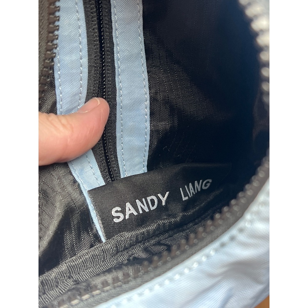 Sandy Liang x Baggu Small Nylon Crescent Bag Light Blue Bows Limited Edition - Picture 11 of 12